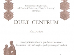 Podziękowana od Beaty Tyszkiewicz Podziękowana od Beaty Tyszkiewicz